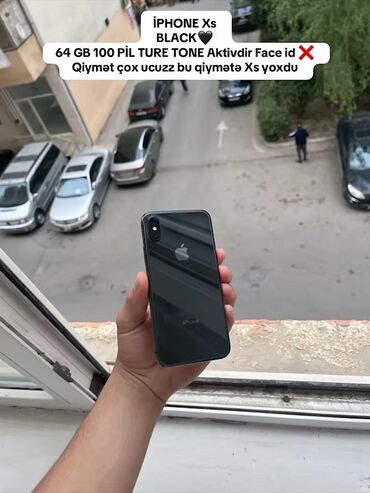 Apple iPhone: IPhone Xs, 64 GB, Qara, Face ID lalafo.az -da Apple iPhone: IPhone Xs, 64 GB, Qara, Face ID