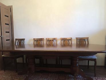 study table: Стол для зала, Б/у, Не раскладной, Овальная — 5