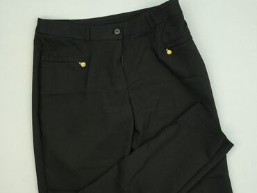 legginsy sliskie: Spodnie materiałowe damskie, rozmiar L