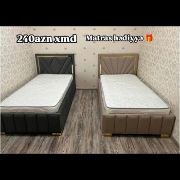 Yataq otağı dəstləri: Təknəfərlik çarpayı, Matras ilə