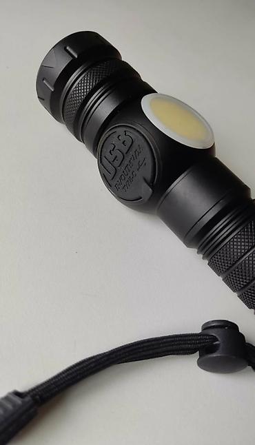 светодиодный фонарь: Многофункциональный LED-фонарик с боковой панелью COB и дисплеем — 6