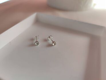 minđuše od hirurškog čelika: Screwback earrings, Material: Silver