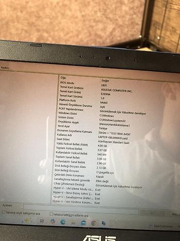 ASUS: ASUS VivoBook E203NA (E203NAH/E203NA seriyası) noutbuk - Ekran: 11.6" — 5