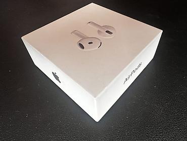 airpods: Беспроводные наушники-вкладыши, Apple, AirPods 4, Новый — 2