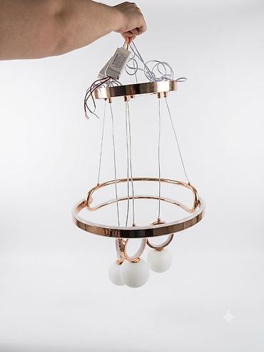 həyət işıqları: Çılçıraq, 3 lampa, Metal — 1