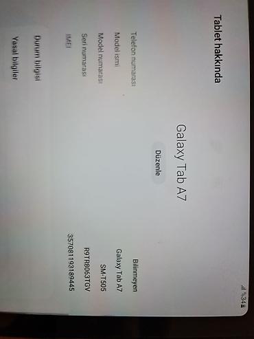 Samsung: Samsung Galaxy Tab A7 planşet -32 GB dahili yandaş 3 GB Operativ — 8