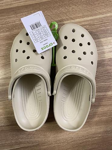 заказать crocs оригинал: Сабо, 40, Crocs, Новый, цвет - Бежевый, Самовывоз, Платная доставка — 1
