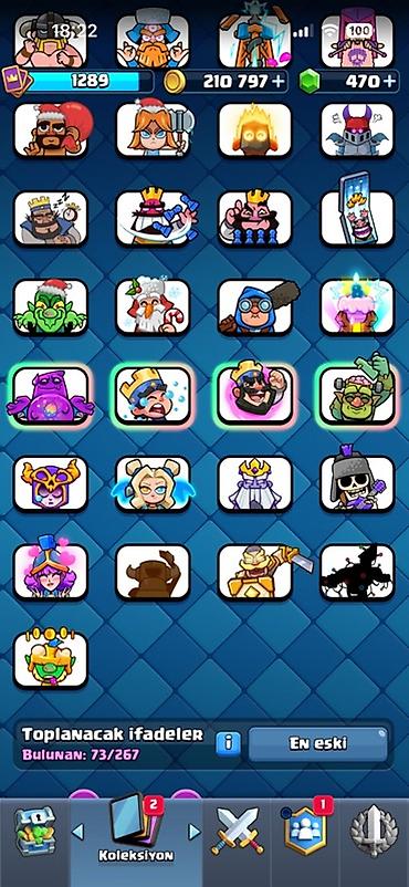mini araba: Clash Royale hesabı – geniş emote və güclü kart kolleksiyası - Kral — 4