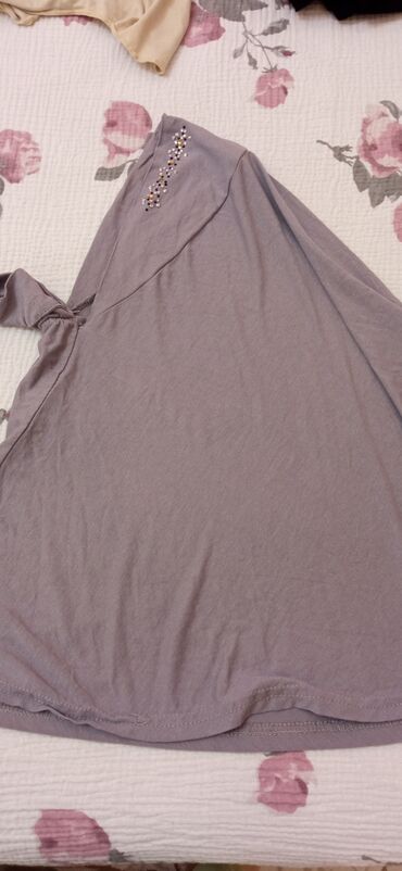 вязаное пляжное платье: Платок, Однотонный, Вязаная модель, С бисером
