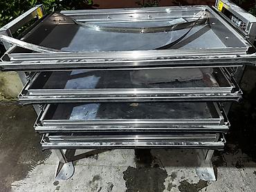 Salon, tibbi mebel: Alüminiumdan hazırlanmış çoxsəviyyəli sürgülü rəf sistemi - Material — 4