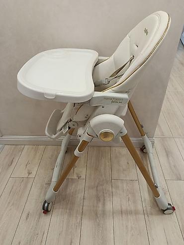 peg: Стульчик для кормления Peg Perego Prima Pappa Follow Me, цвет белый с — 3