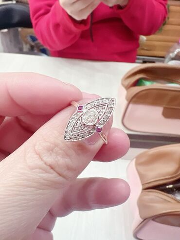 кольцо с бриллиантом: СССР Бриллиант 18 размер Цена окончательная