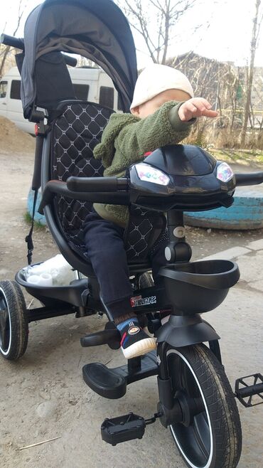 коляска детски: Коляска, цвет - Черный, Новый