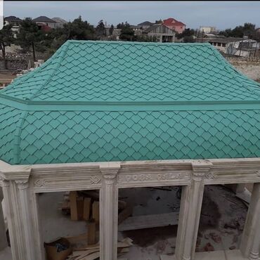 Çerepitsa: Metal dam örtükləri, rəng - Göy, Rayonlara çatdırılma, Pulsuz çatdırılma, Ünvandan götürmə, Zəmanətli, Kredit yoxdur — 4