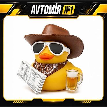 Avtomobil üçün kovboy ördək dekoru. Maşın salonunda və avtomobilin