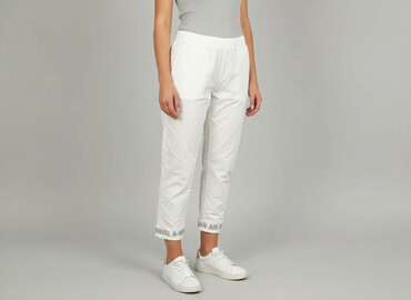 Women's Pants: Material trousers for women, size S