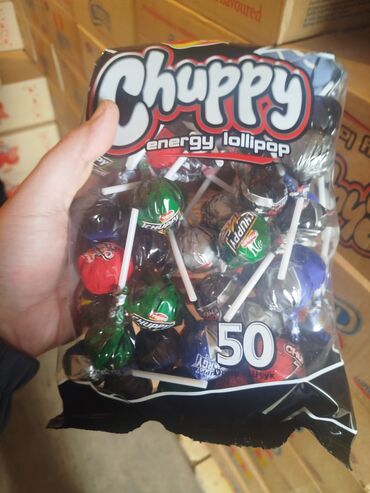 Кондитерские изделия, сладости: Набор кондитерских изделий ассорти: 1) Trolli Center Filled Fruit — 4