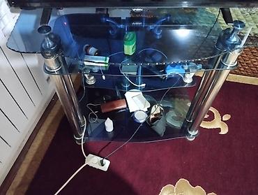 mini projector: Тумба и подставка для телевизора, Б/у, Напольная, Стекло, Самовывоз, цвет - Голубой — 2