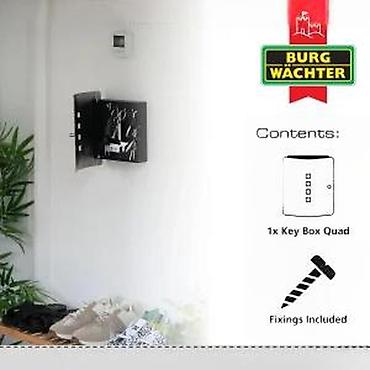 Kutije za odlaganje: Burg Wächter Key Box Quad – zidna kutija za ključeve - Moderan front — 13