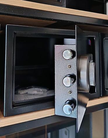 pul qab: Starsafe elektron seyf Ölçüləri:25x25x35 - Elektron klaviatura ilə — 2