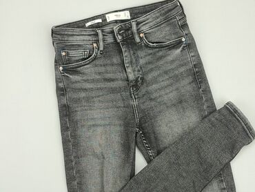 spodnie jeans w kwiaty: Mango, XS (EU 34), condition - Good