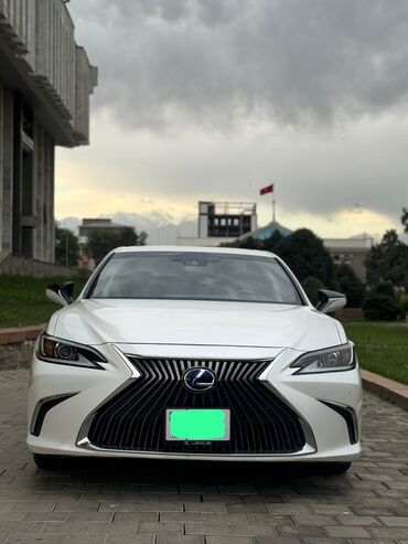 шына 235 65 16 с: Белый седан Lexus ES с гибридной силовой установкой. Модель 2021 года