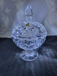 Ostalo posuđe: Bombonijera nova kristal Zajecar iz 70ih.god. Nova bombonijera sve na — 3