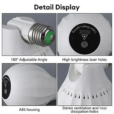 Sijalice: LED rotirajuća disko sijalica sa daljinskim upravljačem - Višebojni — 10