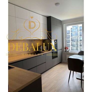 Sifarişlə mətbəx mebeli: Sifarişlə mətbəx dəsti, Özü çəkən petlələr, Mat laminat, Kredit var — 7