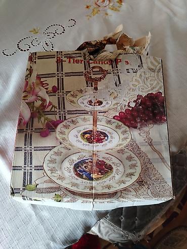sufre modelleri: 3 mərtəbəli şirniyyat qabı - Model: 3-Tier Candy Plate - Material — 1