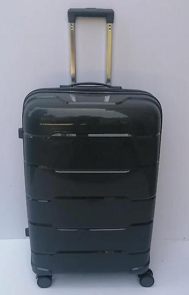 Putni koferi i torbe: Tvrdi kofer na točkiće – tamnosivi - Materijal: čvrsta ABS/PC školjka — 1