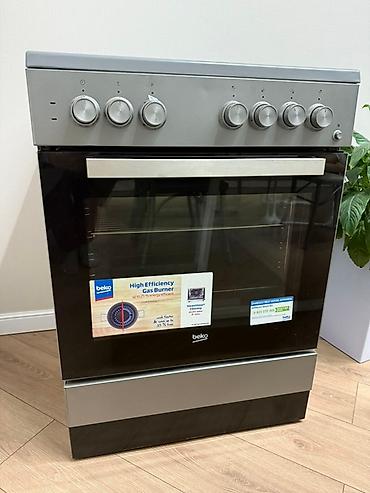 60: Комбинированная плита Beko с духовкой - Рабочая панель: 3 газовые — 2