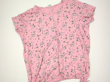 spodnie hello kitty piżama czarne: Women`s T-shirt, George, size 6XL (EU 52)