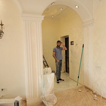 Malyar işləri: Qış endirmləri. Malyar ustası, Aboy, lepka, paduqa, şpakloyvka — 1