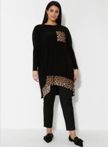 baletanke animal print: 3XL (EU 46), Lycra, Single-colored, Animal, color - Black