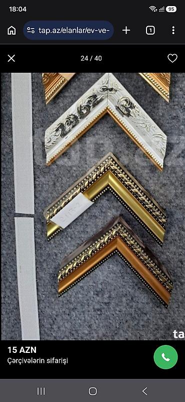 Şəkil və rəsmlər üçün çərçivələr: Çərçivə Taxta — 1