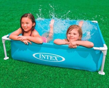 каркасные басейны: Детский каркасный бассейн 122х122х30 см Mini Frame 342 л, (Intex