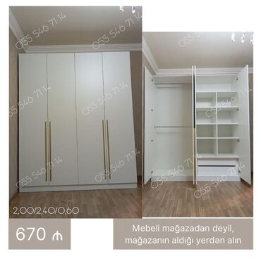Divan və kreslo dəstləri: Yeni, Düz dolab, Qarderob, paltar dolabı