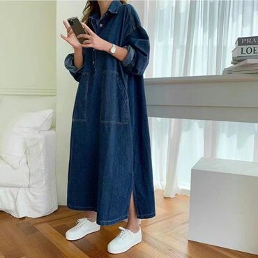 джинсы размер м: Джинсовое платье по оптовой цене