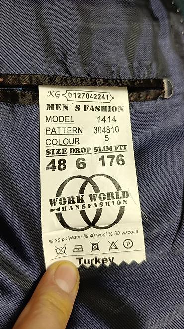 leopard 7: Мужской костюм Work World Man’s Fashion, Турция. Тройка: пиджак, жилет — 3
