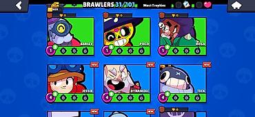 Digər xidmətlər: Brawl Stars oyun hesabı Xüsusiyyətlər: - Kupa: 1059+ - Brawler sayı — 3