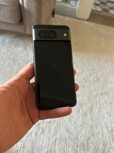 телефон гугл: Google Pixel 8, Колдонулган, 128 ГБ, түсү - Кара, 1 SIM, eSIM