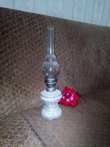 fitil: Şüşə çırım və fitilli klassik kerosin lampası - Material: Şüşə bədən — 1