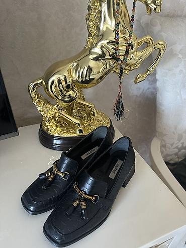 Ayaqqabılar: Məhsul: qadın loafer ayaqqabıları - Rəng: qara - Üst material — 2