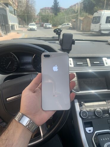 Apple iPhone: IPhone 8 Plus, 64 GB, Gümüşü, Barmaq izi, Simsiz şarj