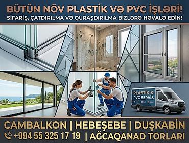 damir qapı: ​🛠️ BÜTÜN NÖV PLASTİK VƏ PVC İŞLƏRİ! ​Şəkillərdə gördüyünüz — 1
