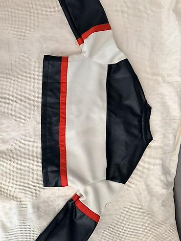 ust geyim: Cropped racing jacket укороченная гоночная куртка Состояние — 5