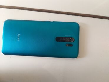 говорящий телефон fly: Redmi 9, 64 GB, rəng - Mavi, Barmaq izi, Face ID