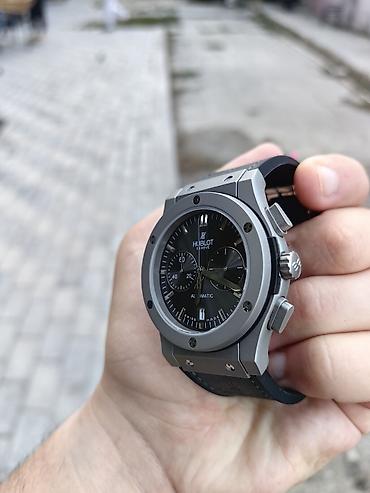 baki saati: Hublot saatı, təptəzədir, qarantiyası da var. Tam mexaniki, qoldan — 4