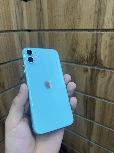 Apple iPhone: IPhone 11, Б/у, 64 ГБ, Зеленый, Защитное стекло, Чехол, 93 %